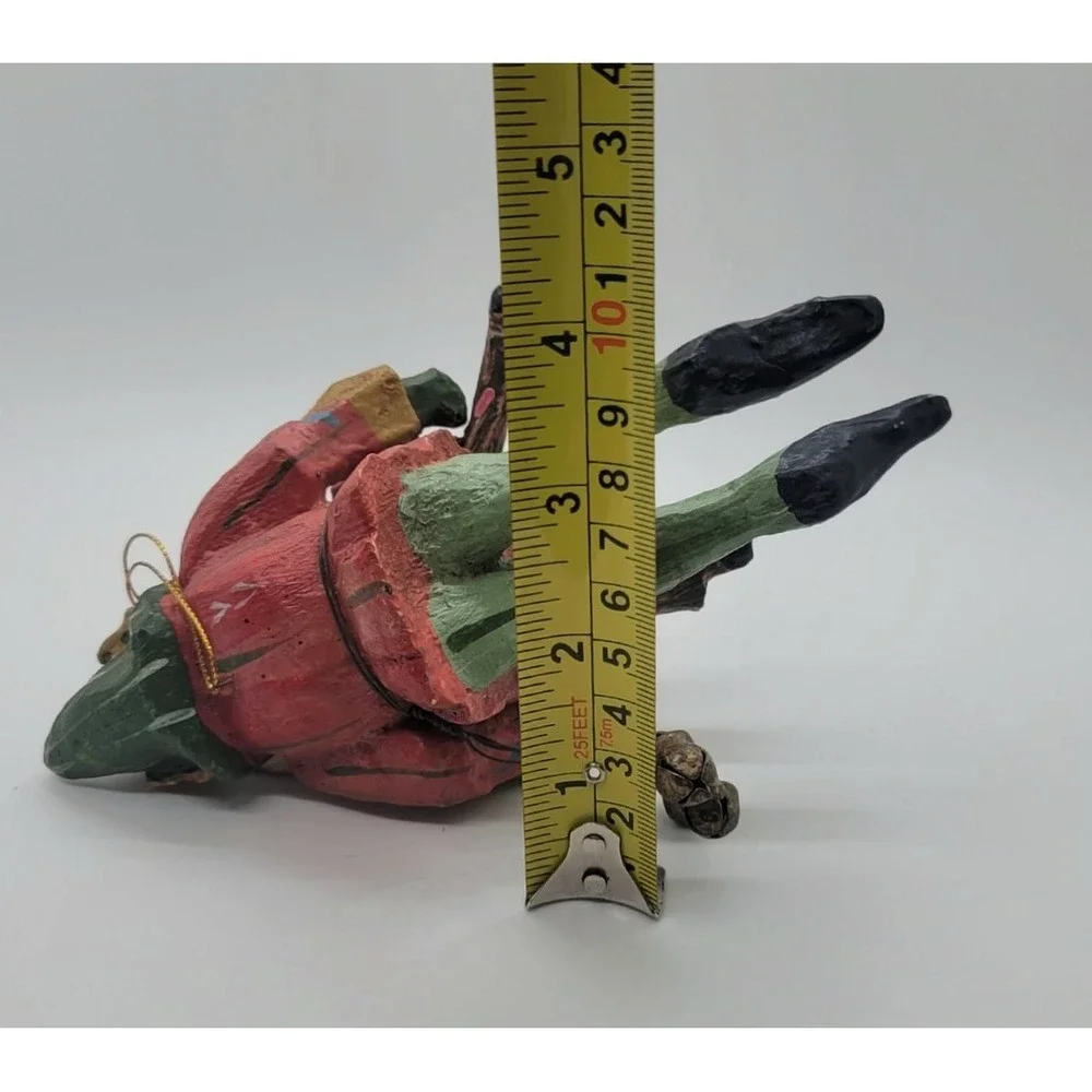 VTG House of Hatten Denise‎ Calla Santa Deer Enchanted Forest Christmas Ornament